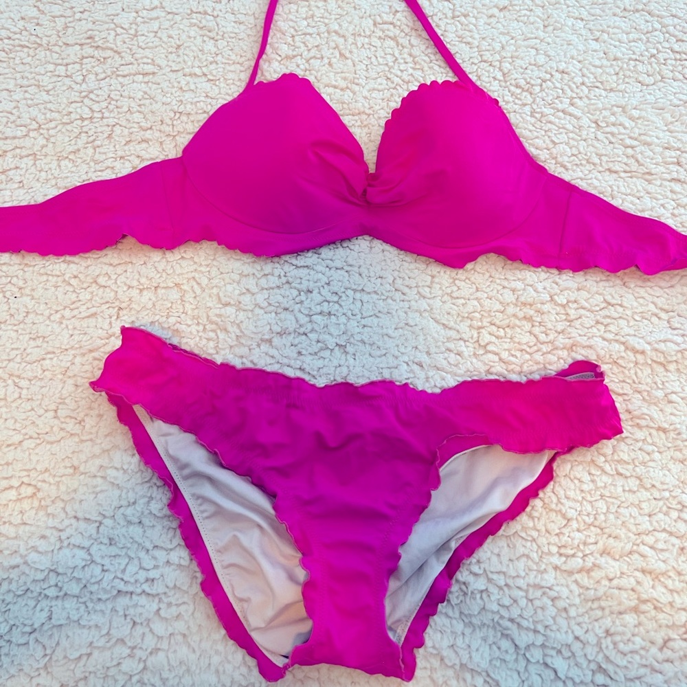 Hot pink Victoria’s Secret swim suit